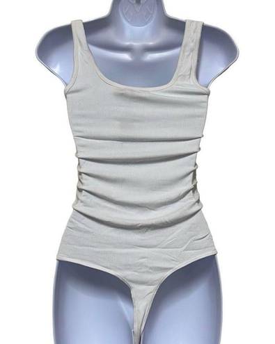 n:philanthropy  Womens Size XS Prince Tank Bodysuit White Ribbed NWT