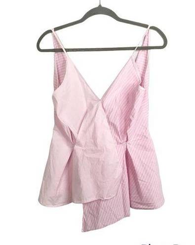 Mango MNG Suit pink asymmetric sleeveless tank blouse size S