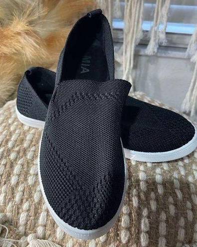 MIA  Black Slip On Sneakers