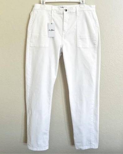 Sam Edelman  Denim NWT High Rise Cargo Ankle Denim Pants White Women’s 14 NEW