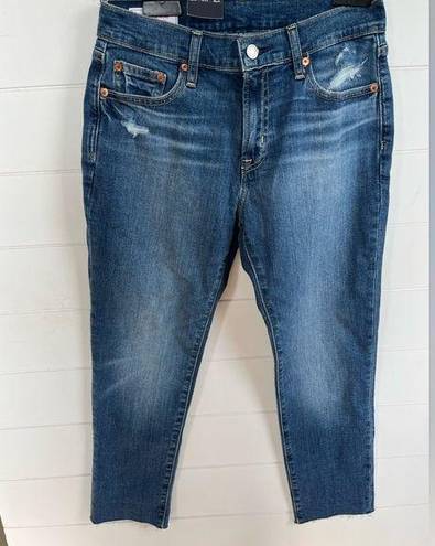 Gap NWT Petite  Mid rise vintage medium wash ankle girlfriend jeans size 0