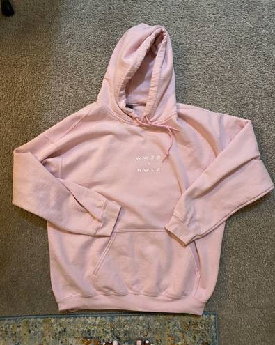 HWLF Pink Oversized Hoodie Size L