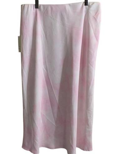 A New Day  Women's High-Rise Pink Midi Slip A-Line Skirt