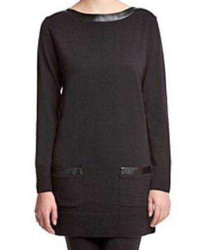 Eight Eight Eight  Sweater Dress with Vegan Leather