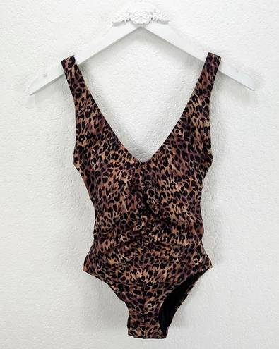 Solid & Striped  Lucia One Piece Leopard Swimsuit XS NWT