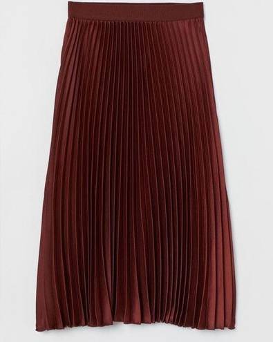 idem Ditto  BOUTIQUE pleated midi skirt burnt orange