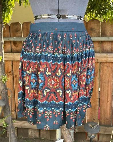 Farm Rio  Libali Sea BL Pleated Mini Skirt size S