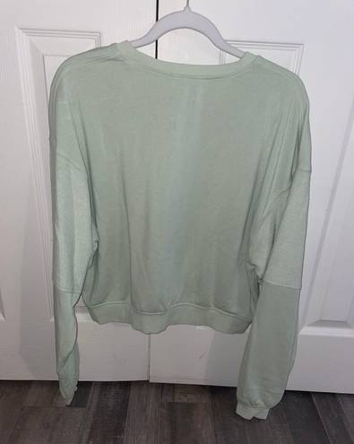 Lane 201 Cropped Green Sweatshirt 