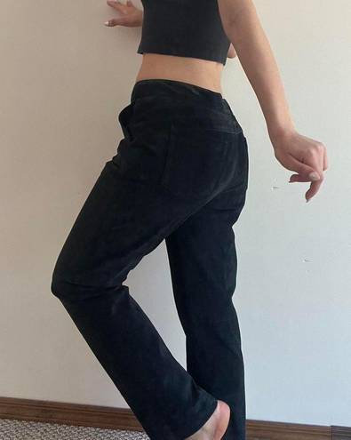 Etcetera Black Suede Pants Size 6