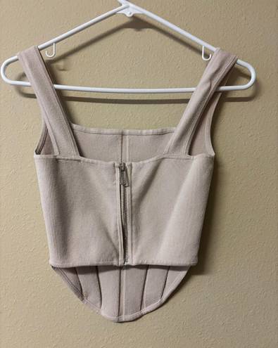 Boutique corset top Tan Size M