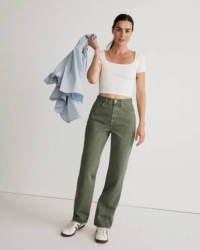 Madewell baggy straight jeans: garment-dyed edition