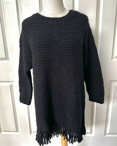 Elizabeth and James  black fringe sweater/dress