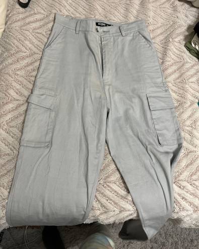 Missguided Gray Cargo Joggers