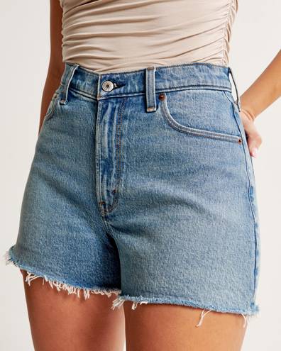 Abercrombie & Fitch High Rise 90s Relaxed Cutoff Jean Shorts