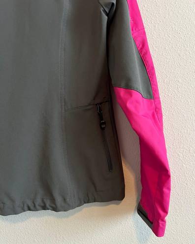 L.L.Bean Pink, pink, and gray,  outerwear jacket