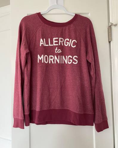 Grayson Threads NWOT  - Allergic To Mornings Lightweight Sweatshirt