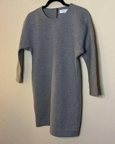 Everlane  Thick Scuba Knit Sweater Tunic Dress - Heather Gray