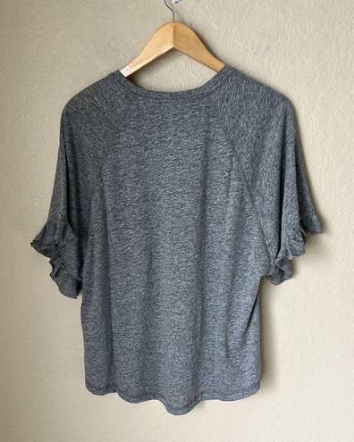 AG Adriano Goldschmied Adriano Goldschmied (AG) Grey Ruffle Tee NWT