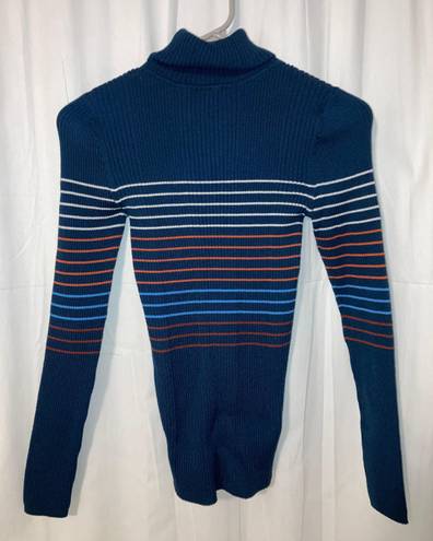 Navy Blue TurtleNeck Mockneck Size XS