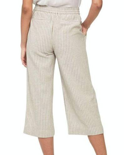  BEACH LUNCH LOUNGE Lightweight Linen Cotton Cropped Pant Brown