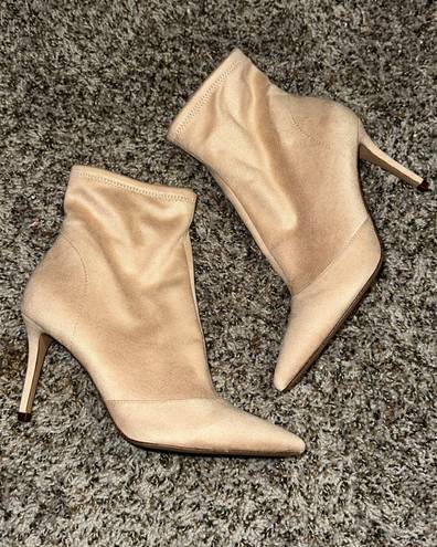 Jessica Simpson Suede Heeled Booties Grijalva Boots