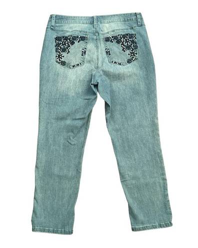 New Direction s Embroidered Straight Leg Jeans