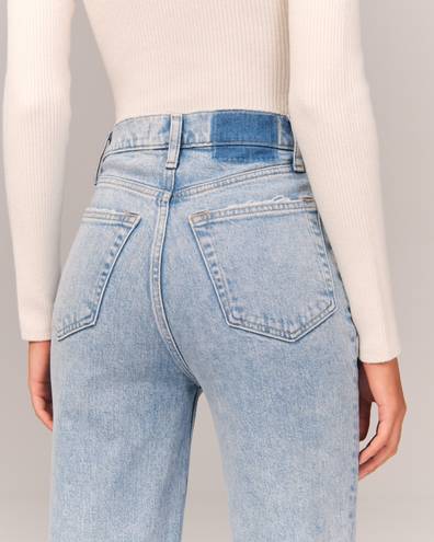 Abercrombie & Fitch 90s Straight Ultra High Rise Crossover Jeans