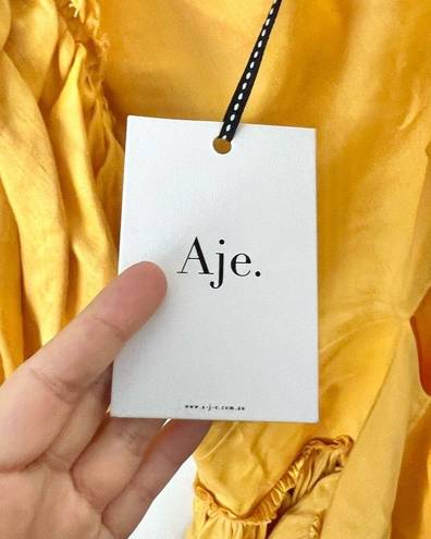 Chateau 🆕 AJE  Mini Puff Sleeve Dress in Sunshine Yellow Sz 4 US