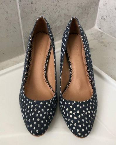 Loft Women's Denim Speckled Pumps Size 9