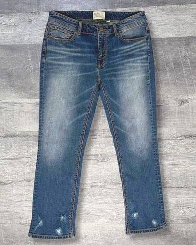 BKE Buckle Payton Distressed Crop Blue Jeans Womens 28 (M 31X26) Low Rise