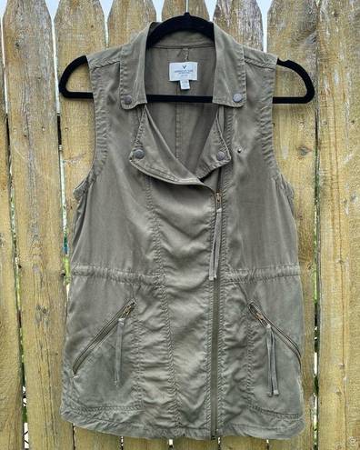 American Eagle  Olive Green Utility Vest Sz XS