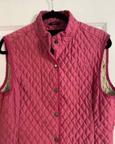 Barbour Pink Fulbourn Lightweight Short Gilet