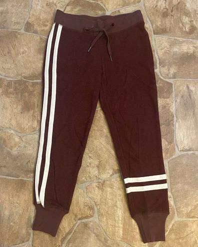 n:philanthropy  Joggers Matador Sweat Pants Striped Burgundy Wine NWT, Size XS