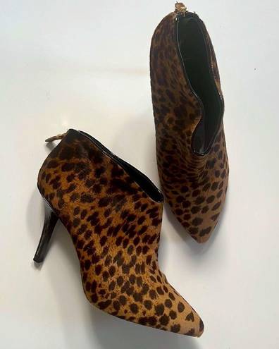 Brian Atwood  Kasadela  Animal Print Ankle Boots 10