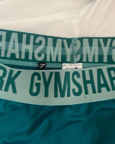 Gymshark Teal Spandex Shorts