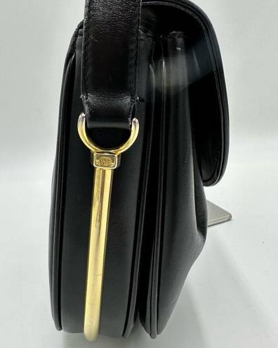 Gucci  Black Leather Shoulder Bag (Vintage)