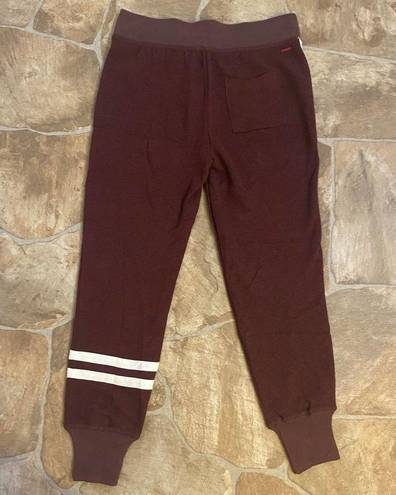 n:philanthropy  Joggers Matador Sweat Pants Striped Burgundy Wine NWT, Size XS