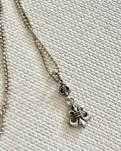 Chrome Hearts Fleur Ball Necklace in Silver