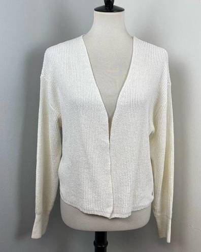 n:philanthropy NEW  White Knit Open Cardigan Small