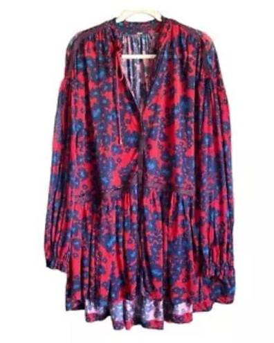 Free People  Love Letter Dress / Tunic Women's Size Large  Floral Boho