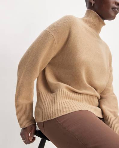 Everlane Cashmere Tan Turtleneck Sweater