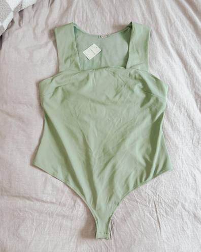 Free People Moss Green Bodysuit XL