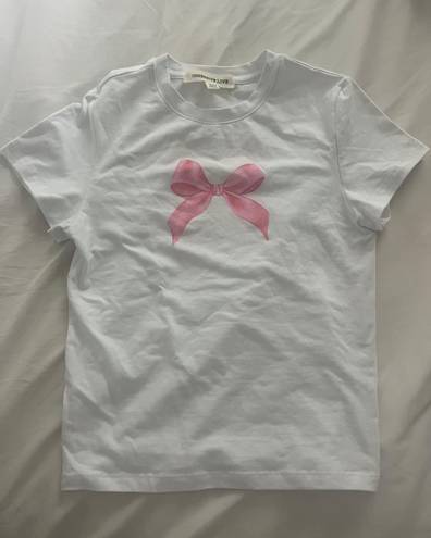 bow baby tee Size XS