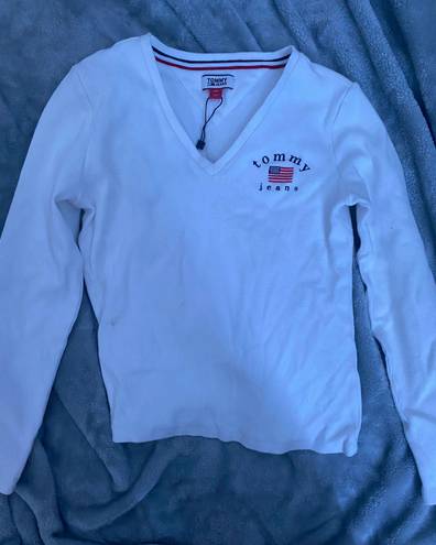 Tommy Hilfiger White Long-sleeve Shirt