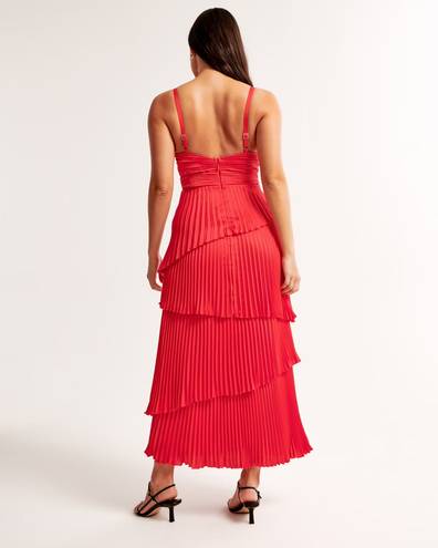 Abercrombie & Fitch Giselle Pleated Maxi Dress