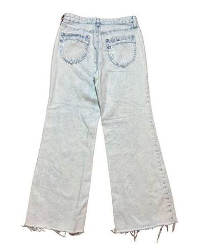 We The Free  Gold Coast Jeans Wide Leg Button Fly High Rise Stone Washed …