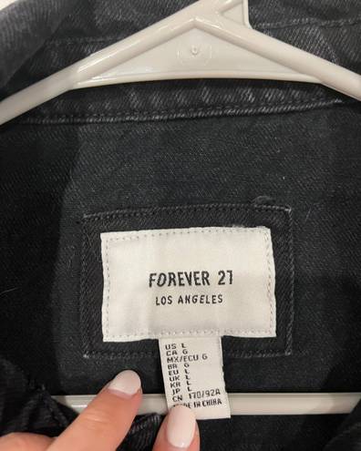 Forever 21 Black Denim Jacket