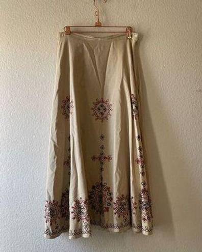 Coldwater Creek  linen blend tank embroidered beaded petite small