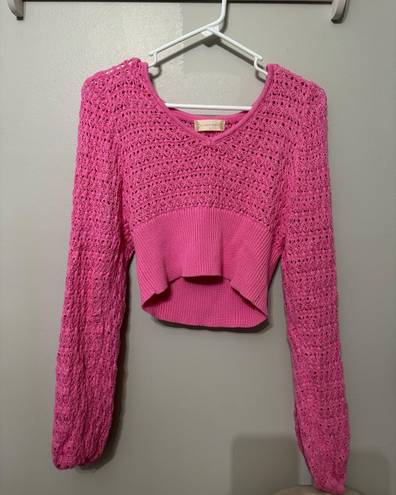 Altar'd State Pink Knit Sweater