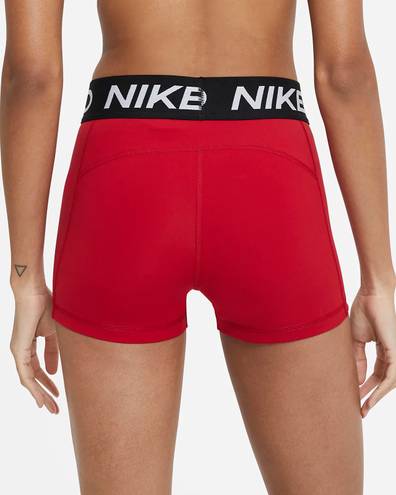 Nike Red  Pro Spandex Women’s 3” Shorts